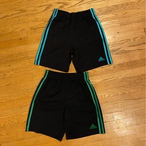 Kids Sport shirt adidas  black green blue size 10-12